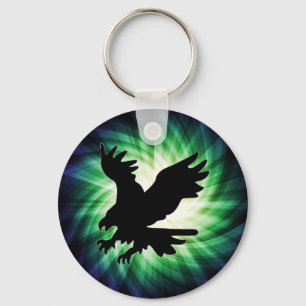 Porte-clés Silhouette de l'aigle chauve; Cool