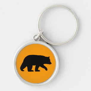 Porte-clés Silhouette de l'ours noir
