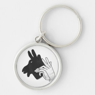 Porte-clés Silhouette de main de bouc