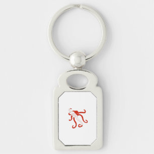 Porte-clés Silhouette de piqué de poulpe