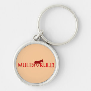 Porte-clés Silhouette de règle de mules