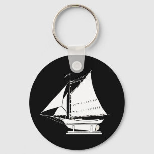 Porte-clés silhouette de voilier