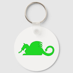 Porte-clés Silhouette Dragon Vert
