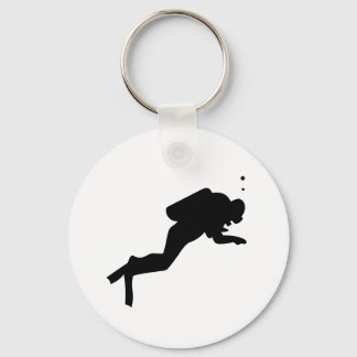 Porte-clés Silhouette du plongeur - Porte - clé