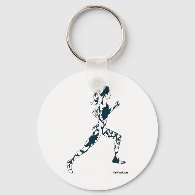 Porte-clés Silhouette - Floral (Recto)