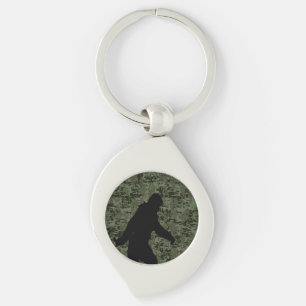 Porte-clés Silhouette Gone Squatchin sur Camouflage numérique