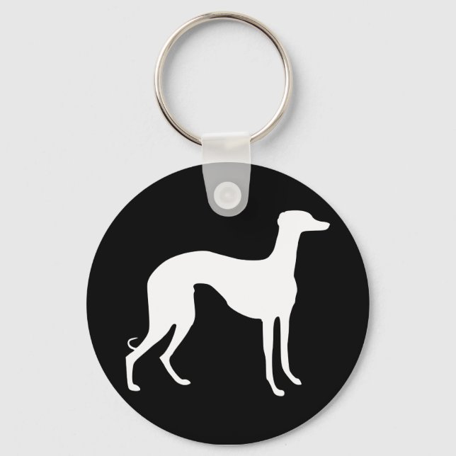 Porte-clés Silhouette Greyhound (Recto)