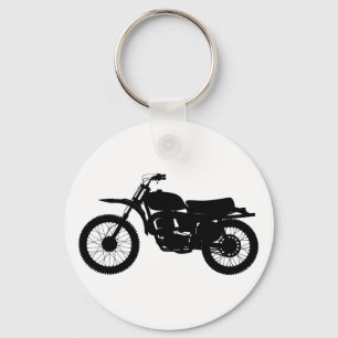 Porte-clés Silhouette noire du vélo - Choisir la couleur arr