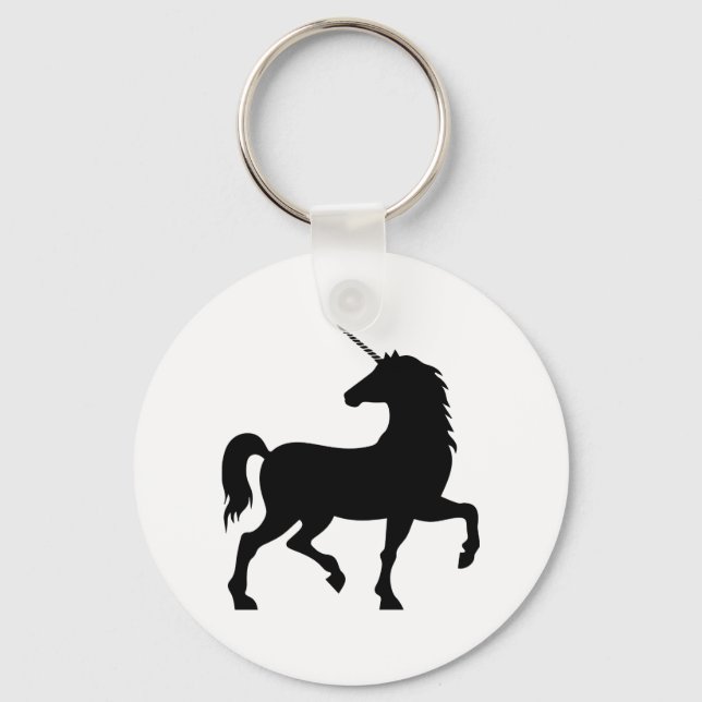 Porte-clés Silhouette Unicorne (Recto)