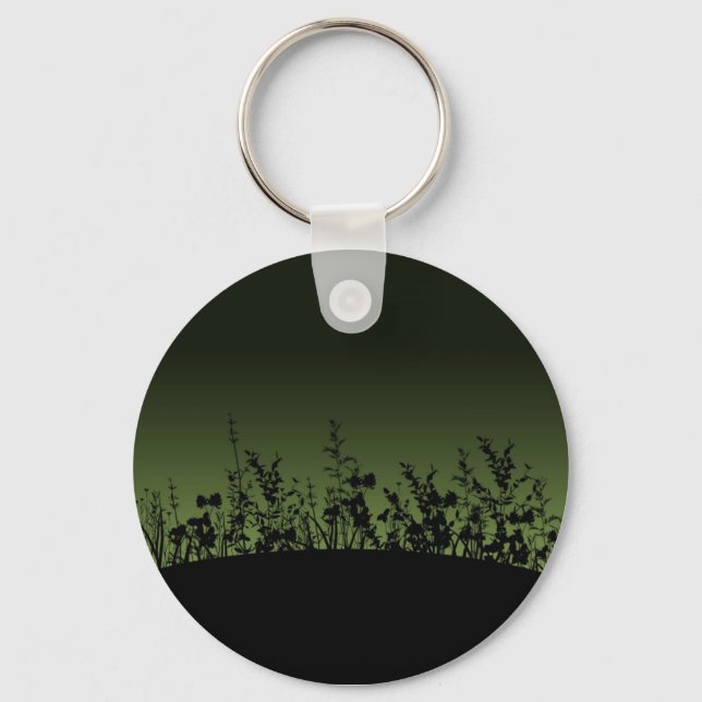 Porte-clés Silhouettes de Fleurs (Recto)