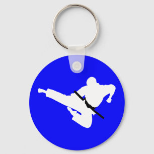 Porte-clés silhouettes des arts martiaux