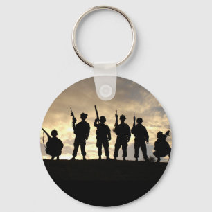 Porte-clés Silhouettes du soldat