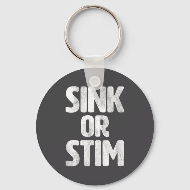 Porte-clés Silly Sink Stim Neurodivergent Normalize Autism St (Recto)