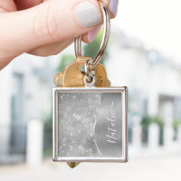 Silver Glitter Glam Bling Personalized