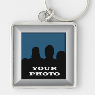Porte-clés Silver Your Photo Frame Premium Porte - clé