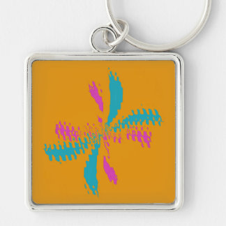 Porte-clés Simple Abstrait Papillon Motif Messy Vol
