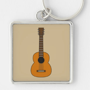 Porte-clés Simple Acoustic Guitar Cartoon