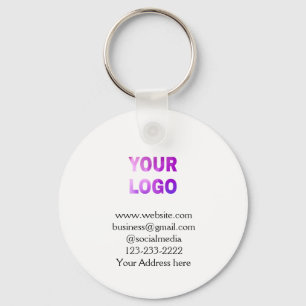 Porte-clés simple et minimal ajouter votre logo/design ici te