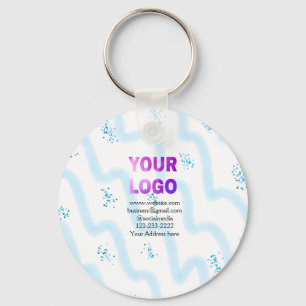 Porte-clés simple et minimal ajouter votre logo/design ici te
