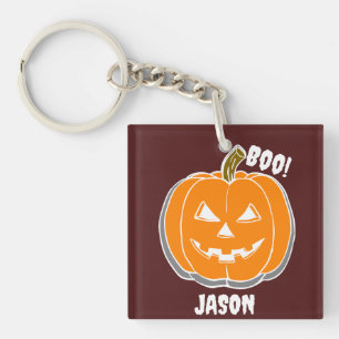 Porte-clés Simple Happy Halloween boo citrouille éffrayant