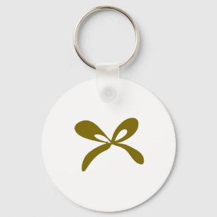 Porte-clés Simple logo personnalisé élégant minimal ici entre