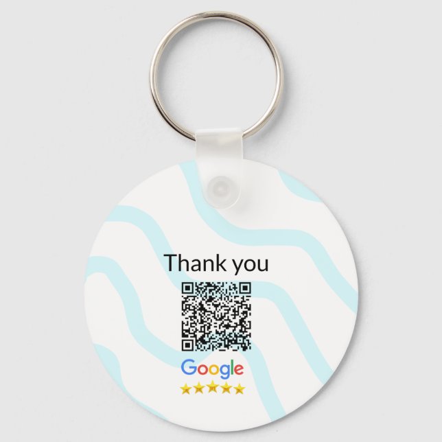 Porte-clés Simple minimum q r code ajouter logo code d'analys (Recto)