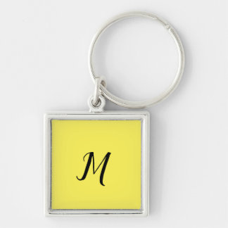 PORTE-CLÉS SIMPLE MONOGRAMME MINIMAL ÉLÉGANT PORTE - CLÉ