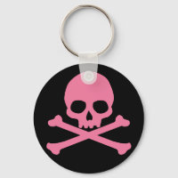 SImple Pink Skull and Crossbones