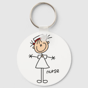 Porte-clés Simple Stick Figure Nurse T-shirts and Gifts