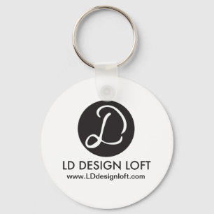 Porte-clés Simple Votre entreprise Logo aller ici Personnalis