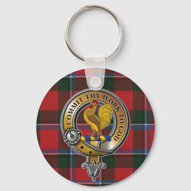 Porte-clés Sinclair Tartan & Badge (Recto)