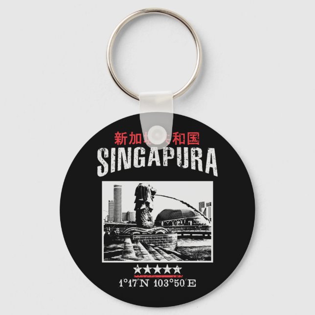 Porte-clés Singapour (Recto)