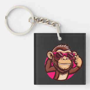 Porte-clés singe cool