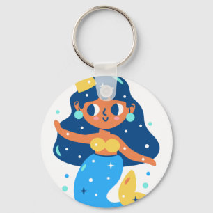 Porte-clés Sirène bleu