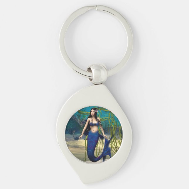 Porte-clés Sirène bleue (Devant)