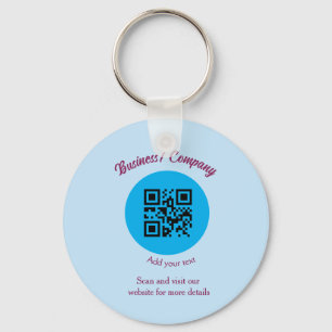 Porte-clés Site web simple de société commerciale code-barres