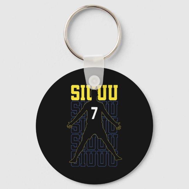 Porte-clés Siuuuu Funny Soccer Present For Soccer Lovers Fan  (Recto)