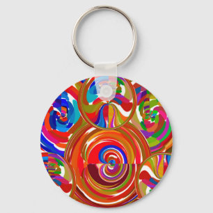 Porte-clés Six cercles de sigma - la thérapie de couleur de