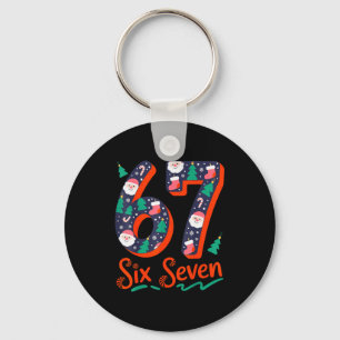 Porte-clés Six Seven 6 7 Mème Humour Père Noël Elfe 67 Noël P
