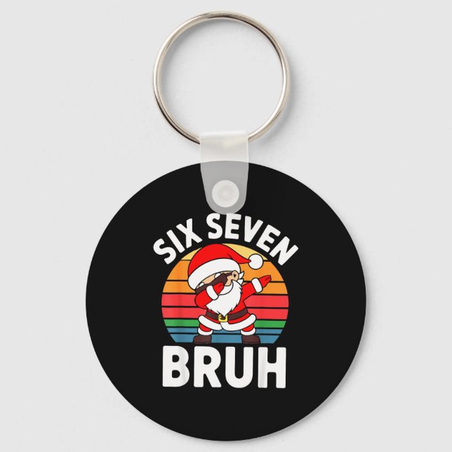 Porte-clés Six Seven Bruh Santa Dabbing Christmas  (Recto)