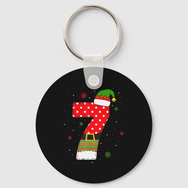 Porte-clés Six Seven Matching 67 Christmas Elf Hat Meme Gen A (Recto)