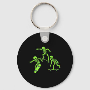 Porte-clés Skateboard Skeletons Halloween Sketons Garçons Enf