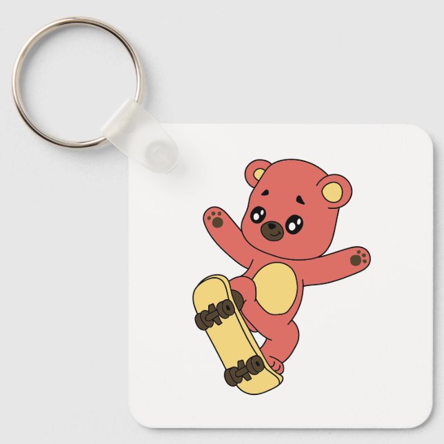 Porte-clés Skating Bear (Recto)