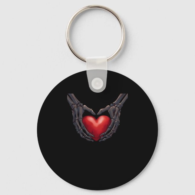 Porte-clés Skeleton Coeur main (Recto)