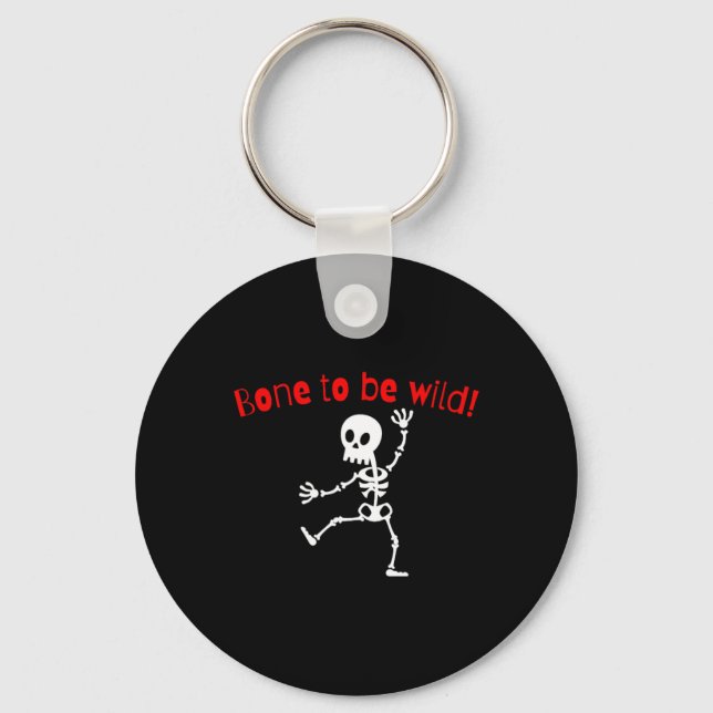 Porte-clés Skeleton Halloween Funny Bone Wild (Recto)