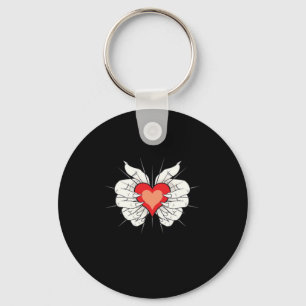 Porte-clés Skeleton Hands Heart Classic