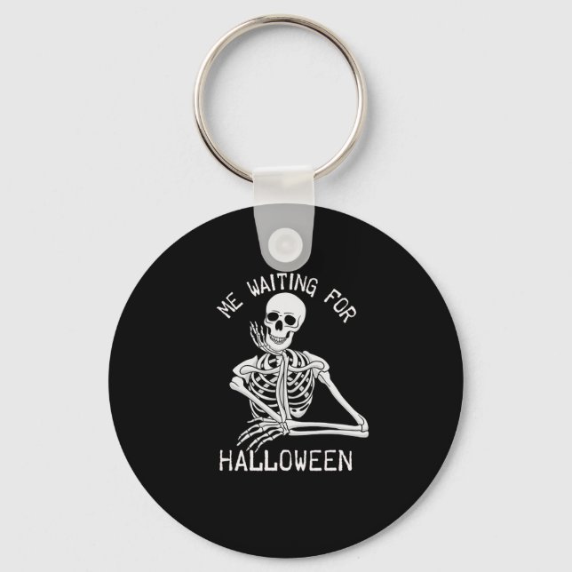 Porte-clés Skeleton Me En Attendant Halloween (Recto)