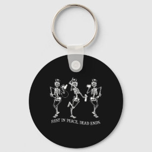 Porte-clés Skeleton Peace Dead met fin à Halloween coiffeur