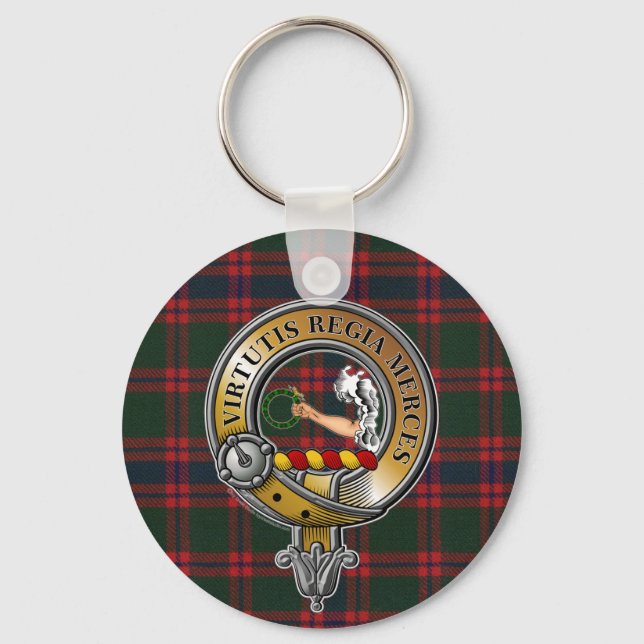 Porte-clés Skene Tartan & Badge (Recto)