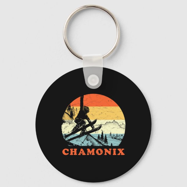 Porte-clés Ski Chamonix  (Recto)